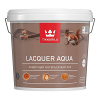 TIKKURILA EURO LACQUER AQUA лак интерьерный, антисептирующий водный, полуглянцевый (2,7л)