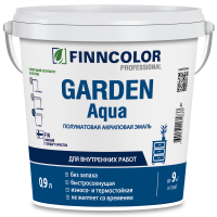 FINNCOLOR GARDEN AQUA эмаль акриловая для внутренних работ, полуматовая, база A (0,9л)