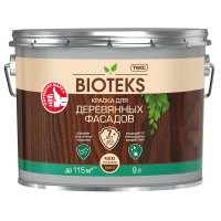 ТЕКС BIOTEKS ДЛЯ ДЕРЕВЯННЫХ ФАСАДОВ краска специализированная, полуглянцевая, база A (0,9л) ТЕКС BIOTEKS ДЛЯ ДЕРЕВЯННЫХ ФАСАДОВ краска специализированная, полуглянцевая, база A (0,9л)