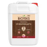 ТЕКС BIOTEKS ОГНЕБИОСТОП II ГРУППА пропитка для защиты древесины, ГОСТ, бесцветный (5л)