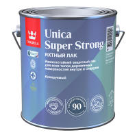 TIKKURILA UNICA SUPER STRONG EP лак универсальный, износостойкий, высокоглянцевый (9л)