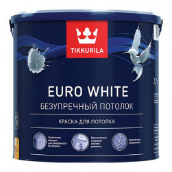 Tikkurila Euro White / Тиккурила Евро Безупречный потолок краска для потолка