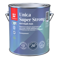 TIKKURILA UNICA SUPER STRONG EP лак универсальный, износостойкий, полуматовый (9л)