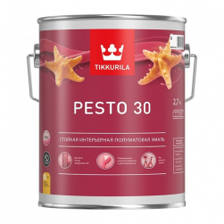 Tikkurila Euro Pesto 30 / Тиккурила Песто 30 эмаль алкидная для внутренних работ полуматовая