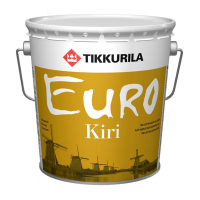 TIKKURILA EURO KIRI лак паркетный износостойкий, алкидно-уретановый, полуматовый (0,9л)