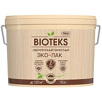 ТЕКС BIOTEKS ЭКО-ЛАК сверхпрочный для паркета,камня,кирпича,обоев на акрил.основе, п-мат (10л)