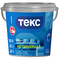 ТЕКС ИНТЕРЬЕРНАЯ краска для стен и потолка (ПРОФИ А) (0,9л) ТЕКС ИНТЕРЬЕРНАЯ краска для стен и потолка (ПРОФИ А) (0,9л)