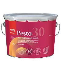 TIKKIVALA (TIKKURILA) PESTO 30 эмаль стойкая, алкидная, универсальная, полуматовая, база C (9л)