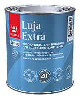 TIKKIVALA (TIKKURILA) LUJA EXTRA 20 краска для влаж помещений антигрибковая, п/мат, база А (0,9л)