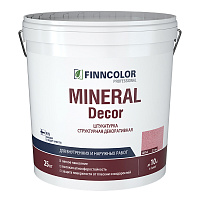 FINNCOLOR MINERAL DECOR штукатурка декоративная, структурная, шуба фракция 2,5 мм (25кг)
