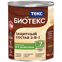 ТЕКС BIOTEKS защитный состав 2-в-1, для наружных работ, палисандр (0,8л)