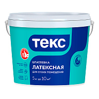 ТЕКС ЛАТЕКСНАЯ шпатлевка для сухих помещений (5кг)