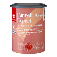 TIKKURILA PANEELI ASSA EXPERT EP лак для стен и потолков, акриловый, матовый (0,9л)