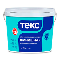 ТЕКС ФИНИШНАЯ шпатлевка выранивающая для сухих помещений (5кг)