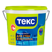 ТЕКС ДЛЯ СТЕН И ПОТОЛКА краска латексная (интерьерная УНИВЕРСАЛ) (7кг)
