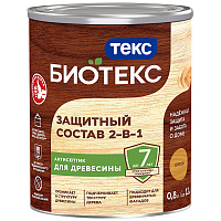 ТЕКС BIOTEKS защитный состав 2-в-1, для наружных работ, орегон (0,8л)