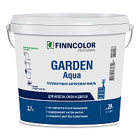 FINNCOLOR GARDEN AQUA эмаль акриловая для внутренних работ, полуматовая, база A (2,7л)