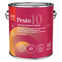 TIKKIVALA (TIKKURILA) PESTO 10 эмаль стойкая, алкидная, универсальная, матовая, база A (2,7л)