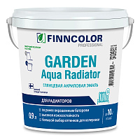 FINNCOLOR GARDEN AQUA RADIATOR эмаль акриловая для радиаторов глянцевая, база А (0,9л)