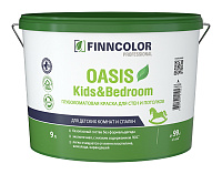 FINNCOLOR OASIS KIDS BEDROOM краска для стен и потолков в сухих помещениях, г-мат, база C (9л) FINNCOLOR OASIS KIDS BEDROOM краска для стен и потолков в сухих помещениях, г-мат, база C (9л)