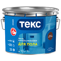 ТЕКС ПРОФИ ДЛЯ БЕТОННЫХ ПОЛОВ эмаль на алкидно-уретановой основе, красно-коричневый (9л)