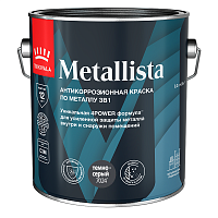 TIKKIVALA (TIKKURILA) METALLISTA краска по ржавчине 3 в 1, глянцевая, RAL 7024 темно-серый (2,3л)