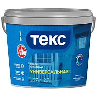 ТЕКС ПРОФИ АКРИЛОВАЯ УНИВЕРСАЛЬНАЯ эмаль водоразбавляемая, глянцевая, база A (2,7л)