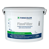 FINNCOLOR FINNFILLER шпаклевка универсальная, финишная для сухих помещений (17кг)