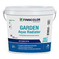 FINNCOLOR GARDEN AQUA RADIATOR эмаль акриловая для радиаторов глянцевая,  база C (2,7л)