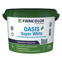 FINNCOLOR OASIS SUPER WHITE краска для потолков супербелая, глубокоматовая (3л)