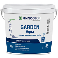 FINNCOLOR GARDEN AQUA эмаль акриловая для внутренних работ, полуматовая, база A (2,7л)