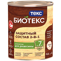 ТЕКС BIOTEKS защитный состав 2-в-1 для наружных работ, беленый дуб (0,8л)