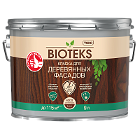 ТЕКС BIOTEKS ДЛЯ ДЕРЕВЯННЫХ ФАСАДОВ краска специализированная, полуглянцевая, база A (9л) ТЕКС BIOTEKS ДЛЯ ДЕРЕВЯННЫХ ФАСАДОВ краска специализированная, полуглянцевая, база A (9л)