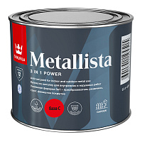 TIKKIVALA (TIKKURILA) METALLISTA краска по ржавчине 3 в 1, глянцевая, база C (0,4л)