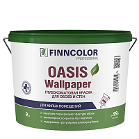 FINNCOLOR OASIS WALLPAPER краска для обоев и стен водно-дисперсионная, база C гл/мат (9л)