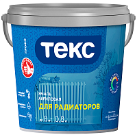 ТЕКС УНИВЕРСАЛ ДЛЯ РАДИАТОРОВ эмаль акриловая, полуглянцевая, белая (0,8л)