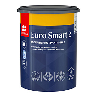 TIKKURILA EURO SMART 2 краска интерьерная, для стен и потолка (0,9л) TIKKURILA EURO SMART 2 краска интерьерная, для стен и потолка (0,9л)