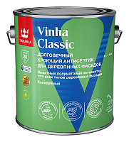 TIKKIVALA (TIKKURILA) VINHA CLASSIC антисептик кроющий, водоразбав., полуматовый, база VC 2,7л TIKKIVALA (TIKKURILA) VINHA CLASSIC антисептик кроющий, водоразбав., полуматовый, база VC 2,7л