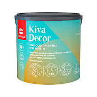 TIKKIVALA (TIKKURILA) KIVA DECOR лак для мебели, акрилат, износостойкий п/мат, колеруемый (2,7л) TIKKIVALA (TIKKURILA) KIVA DECOR лак для мебели, акрилат, износостойкий п/мат, колеруемый (2,7л)