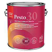 TIKKIVALA (TIKKURILA) PESTO 30 эмаль стойкая, алкидная, универсальная, полуматовая, база A (2,7л)