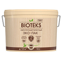 ТЕКС BIOTEKS ЭКО-ЛАК сверхпрочный для паркета,камня,кирпича,обоев на акрил.основе, глянц (10л)