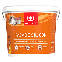TIKKIVALA (TIKKURILA) FACADE SILICON краска акриловая, для фасадов, база C (2,7л)