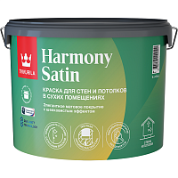 TIKKURILA HARMONY SATIN (JOKER) краска для стен и потолков акриловая, 1 класс, мат, база А (9л) TIKKURILA HARMONY SATIN (JOKER) краска для стен и потолков акриловая, 1 класс, мат, база А (9л)