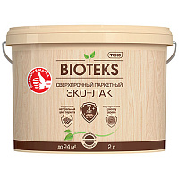 ТЕКС BIOTEKS ЭКО-ЛАК сверхпрочный для паркета,камня,кирпича,обоев на акрил.основе, п-мат (2л)