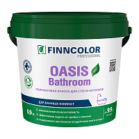 FINNCOLOR OASIS BATHROOM краска влагостойкая для влажных помещений полуматовая, база A (0,9л)