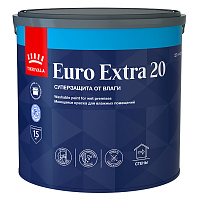 TIKKIVALA (TIKKURILA) EURO EXTRA 20 краска моющаяся, для влажных помещений, п/мат, база C (2,7л)