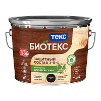 ТЕКС БИОТЕКС защитный состав 3 в 1 для древесины для наружных работ, мореный дуб (9л)