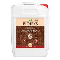 ТЕКС BIOTEKS ОГНЕБИОЗАЩИТА II ГРУППА пропитка для защиты древесины, ГОСТ, бесцветный (5л)