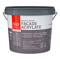 TIKKIVALA (TIKKURILA) FACADE ACRYLATE краска акрилатная, для фасадов и интерьеров, база A (5л)