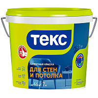 ТЕКС ДЛЯ СТЕН И ПОТОЛКА краска латексная (интерьерная УНИВЕРСАЛ) (7кг)